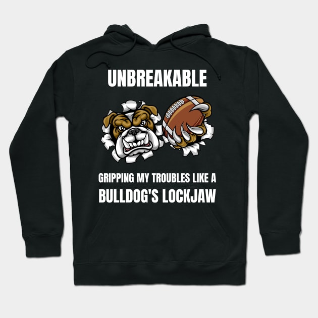 Defending like a Bulldogs: Own the Gridiron of Life Hoodie by EleganceEasel